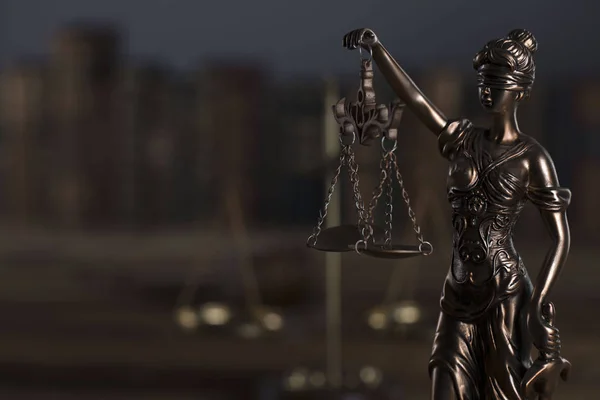 Law Justice Concept Lady Justice Statue Themis — Stock Photo, Image