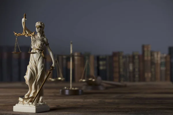 Lei Conceito Justiça Lady Estátua Justiça Themis — Fotografia de Stock