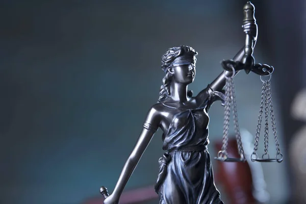 Concept Justice Statue Justice Thématique Dans Cabinet Juge — Photo