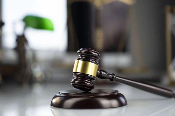 Recht Und Gerechtigkeit Hammer Der Anwaltskanzlei — Stockfoto