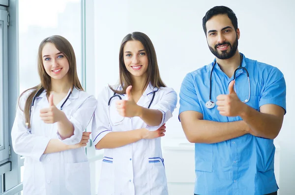 Group of medical workers portrait in hospital