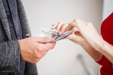 Reddeden veya zarf - rüşvet ve yolsuzluk kavramları anti para reddetme işadamı.