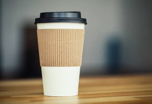 Buenos Días Taza Café Para Fondo Woodem — Foto de Stock