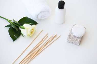 Spa rahat ve sağlıklı bakım. Sağlıklı kavramı. Cilt bakımı için doğal yerli ürünleri