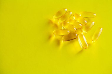 Omega 3 balık yağı sarı yumuşak jel kapsüller