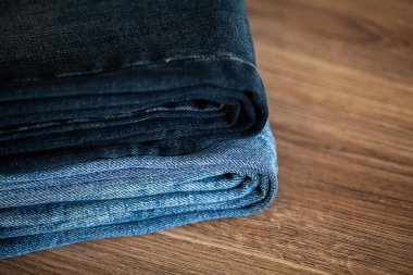 kot kot pantolon yığını desen arkaplan yakın plan.