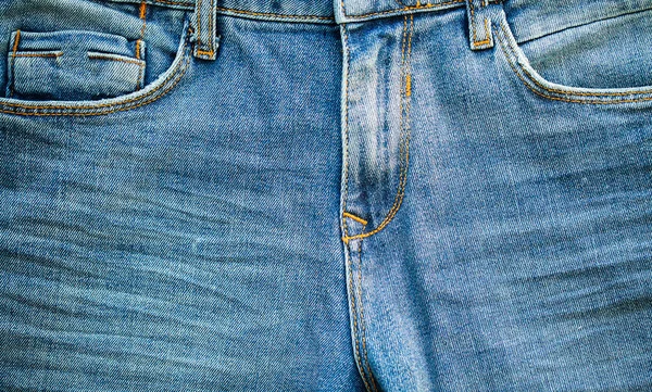 Denim μπλε τζιν στοίβα υφή φόντο closeup. — Φωτογραφία Αρχείου