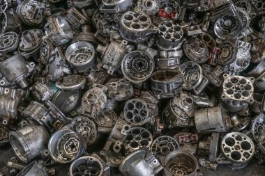 Motor hurdalığı, çatlak motor bloğu, geri dönüşüm için alüminyum