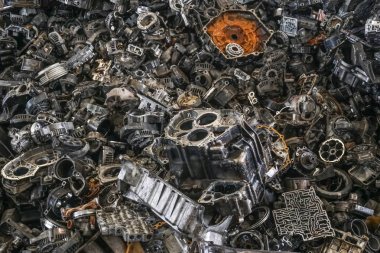Motor hurdalığı, çatlak motor bloğu, geri dönüşüm için alüminyum