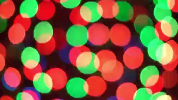 Reflejos Luz Multicolor Desenfocados Fondo Bokeh — Vídeo de stock