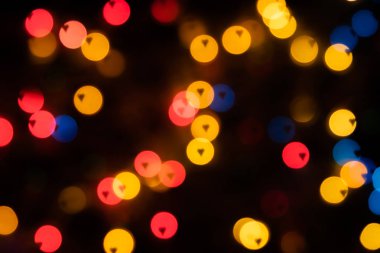 Kalp şekli bulanıklık bokeh soyut arka plan.