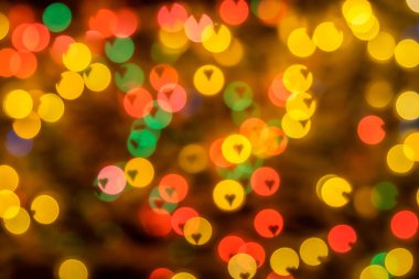 Kalp şekli bulanıklık bokeh soyut arka plan.