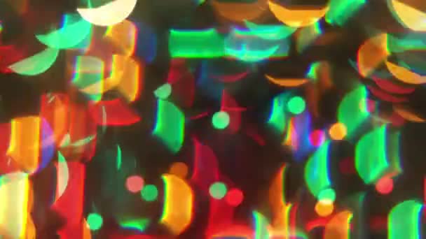 Multi Couleur Flou Bokeh Cristal Prisme Lumière Fond Abstrait 001 — Video