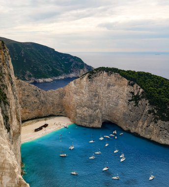 Navagio plaj Zakinf Greese yaz