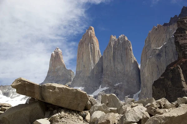 Torres Del Paine Národním Parku Torres Del Paine Chilské Patagonii — Stock fotografie