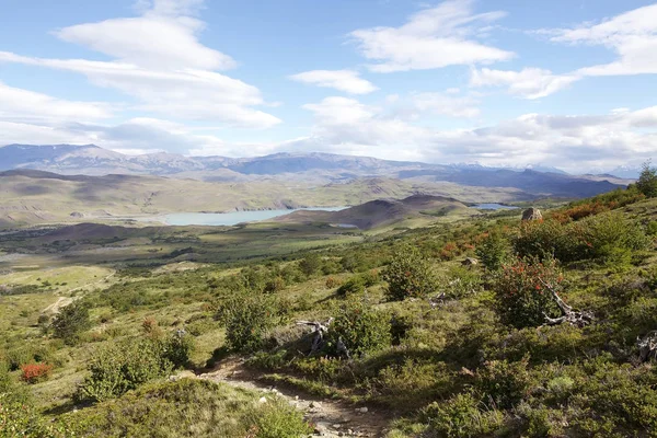 Landskap Längs Stigen Till Den Torn Paine Torres Del Paine — Stockfoto