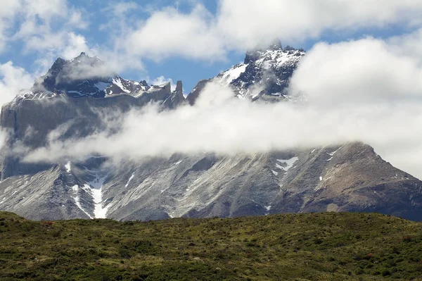 Cuernos Del Paine Τυπικό Παταγονίας Καιρικές Συνθήκες Προβολή Από Paine — Φωτογραφία Αρχείου