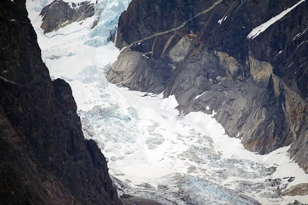 Glaciären Cuernos Del Paine Torres Del Paine Nationalpark Magallanes Regionen — Stockfoto
