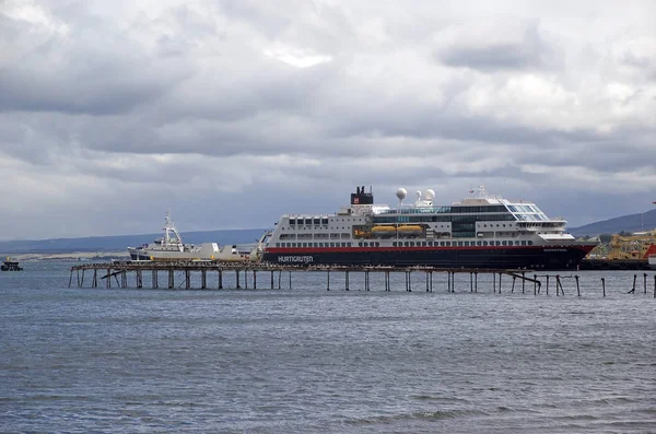 Navire Passagers Punta Arenas Chili Punta Arenas Est Capitale Des — Photo