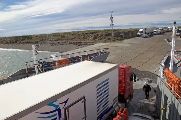 Ferry Terminal Bahia Azul Tierra Del Fuego Langs Straat Magellaan — Stockfoto