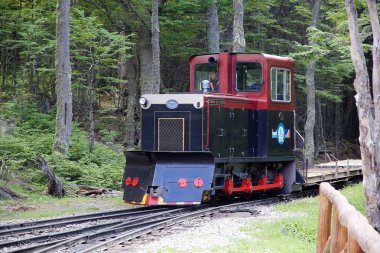 Güney Fuegian tren veya tren Tierra del Fuego, Arjantin için dünyanın sonu. Bu aslında hapishane Ushuaia özel olarak kereste taşımak için hizmet için navlun çizgi olarak inşa edilmiştir. Şimdi T bir miras tren çalışır