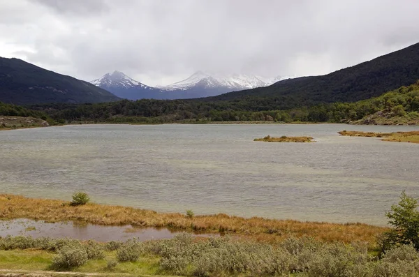 Kustnära Trail Slutet Världen Tierra Del Fuego National Park Argentina — Stockfoto