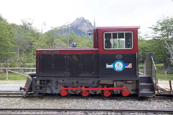 Southern Fuegian Railway Train End World Tierra Del Fuego Argentina — стоковое фото