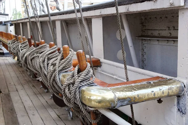 Rigging Frigate Ara Presidente Sarmiento Puerto Madero Buenos Aires Argentina — Fotografia de Stock