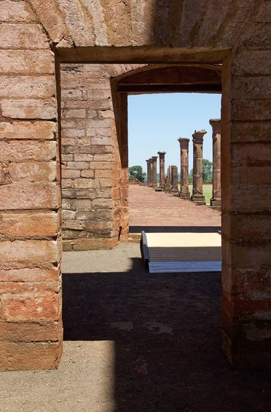 Ruínas de Jesus de Tavarangue localizadas em Itapua, Paraguai — Fotografia de Stock