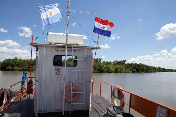 Argentína és Paraguay lobogói — Stock Fotó