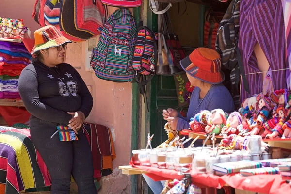 Текстильний магазин в Пурмамарка, Жуджуй провінція, Аргентина — стокове фото