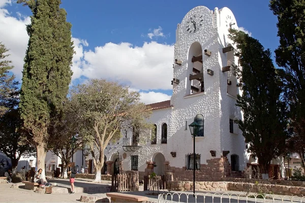 Radnice a hodinová věž na Humahuaca, Jujujské provincii, Argentina — Stock fotografie