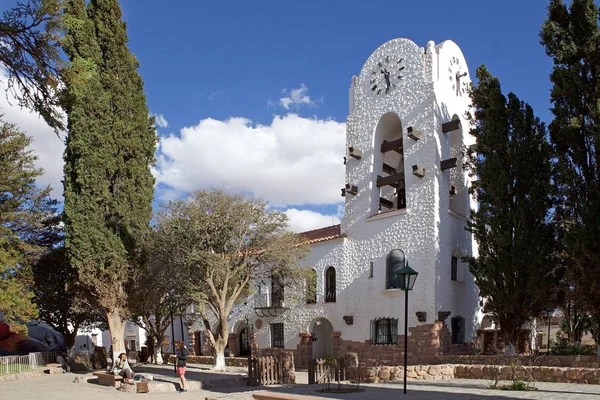 阿根廷朱朱伊省胡马瓦卡市政厅和钟楼 — 图库照片
