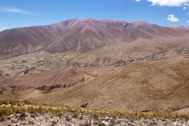 Salta ve Jujuy Eyaleti sınırında 4000 m yükseklikte Abra del Condor dağ geçidi, Arjantin
