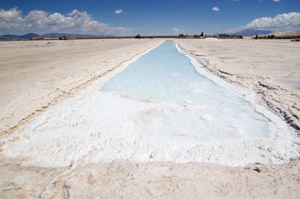 Salinas Grandes in north west of Argentina in the provinces of Salta and Jujuy — Stock Photo, Image