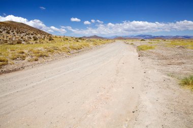 Ruta 40 olarak da bilinen Ulusal Route 40 boyunca peyzaj, Arjantin