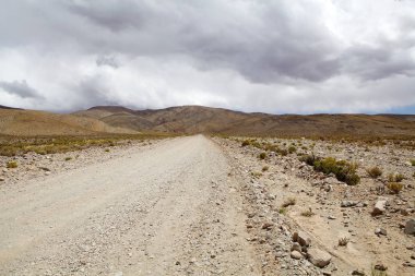 Ruta 40 olarak da bilinen Ulusal Route 40 boyunca peyzaj, Arjantin