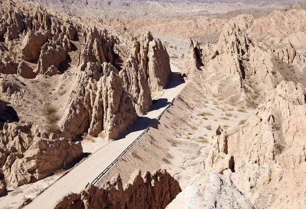 Ravinen av pilar på Angastaco, Argentina — Stockfoto