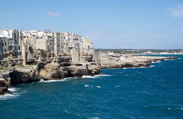 Polignano a mare , Apulia, Italy. It is a town in southern Italy, on the Adriatic sea. The local economy depends on tourism, agriculture and fishing. It is believed to be the site of the ancient Greek city of Neapolis of Apulia