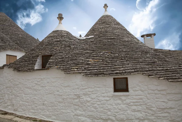 Los Tejados Trulli Alberobello Apulia Italia Alberobello Una Pequeña Ciudad — Foto de Stock