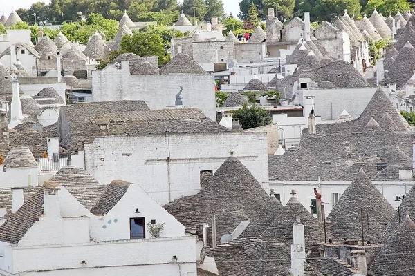 Los Tejados Trullo Alberobello Apulia Italia Alberobello Una Pequeña Ciudad — Foto de Stock