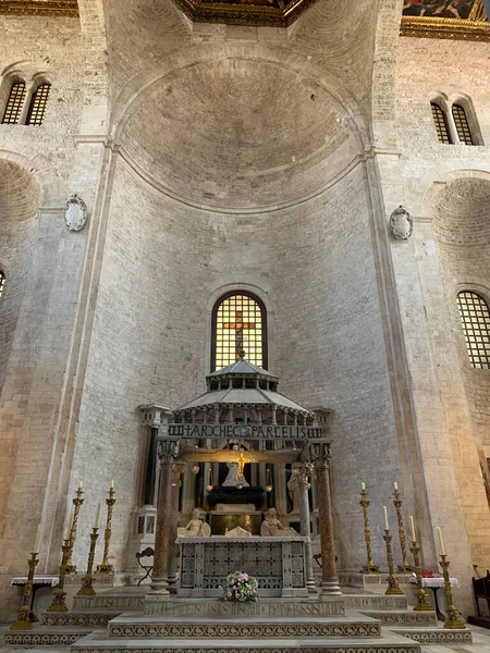 Pontificia Basílica San Nicola Bari Apulia Italia Bari Capital Región — Foto de Stock