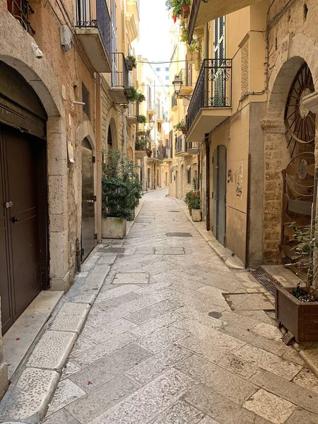 Rua Cidade Velha Bari Apúlia Itália Bari Capital Região Apúlia — Fotografia de Stock