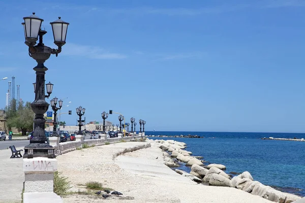 Bari Apulia Talya Deniz Önü Bari Talya Nın Güneyinde Adriyatik — Stok fotoğraf
