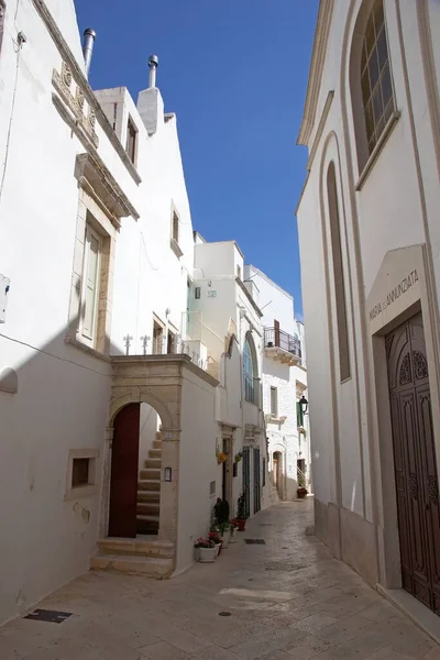 Locorotondo Street Center Apulia Italy Locorotondo Located South East Murgia — Stock Photo, Image