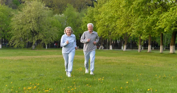 Ajuste pareja mayor ejercicio —  Fotos de Stock