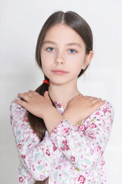 Cute little girl posing — Stock Photo, Image