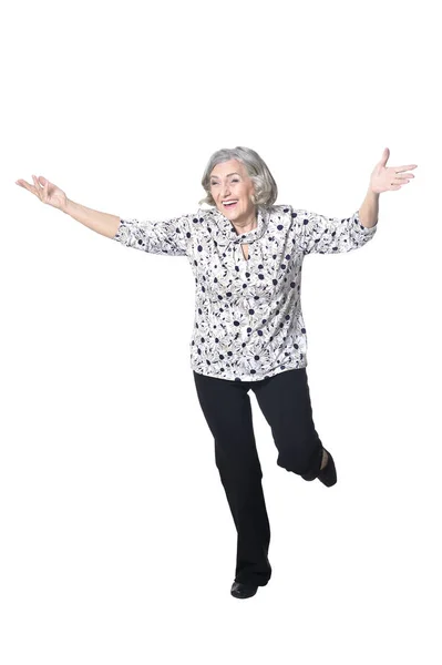 Smiling senior woman — Stock Photo, Image