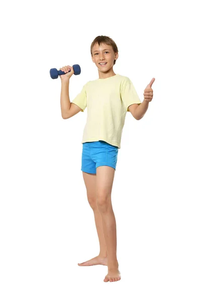 Jovem fazendo exercícios — Fotografia de Stock