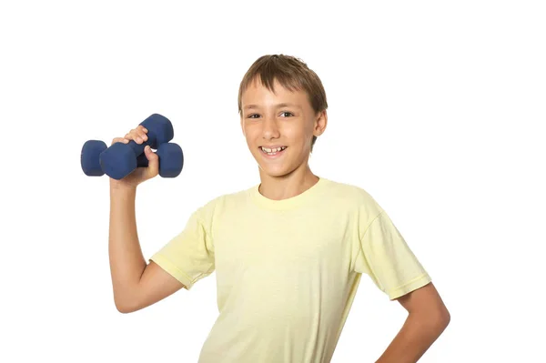 Joven chico haciendo ejercicios —  Fotos de Stock